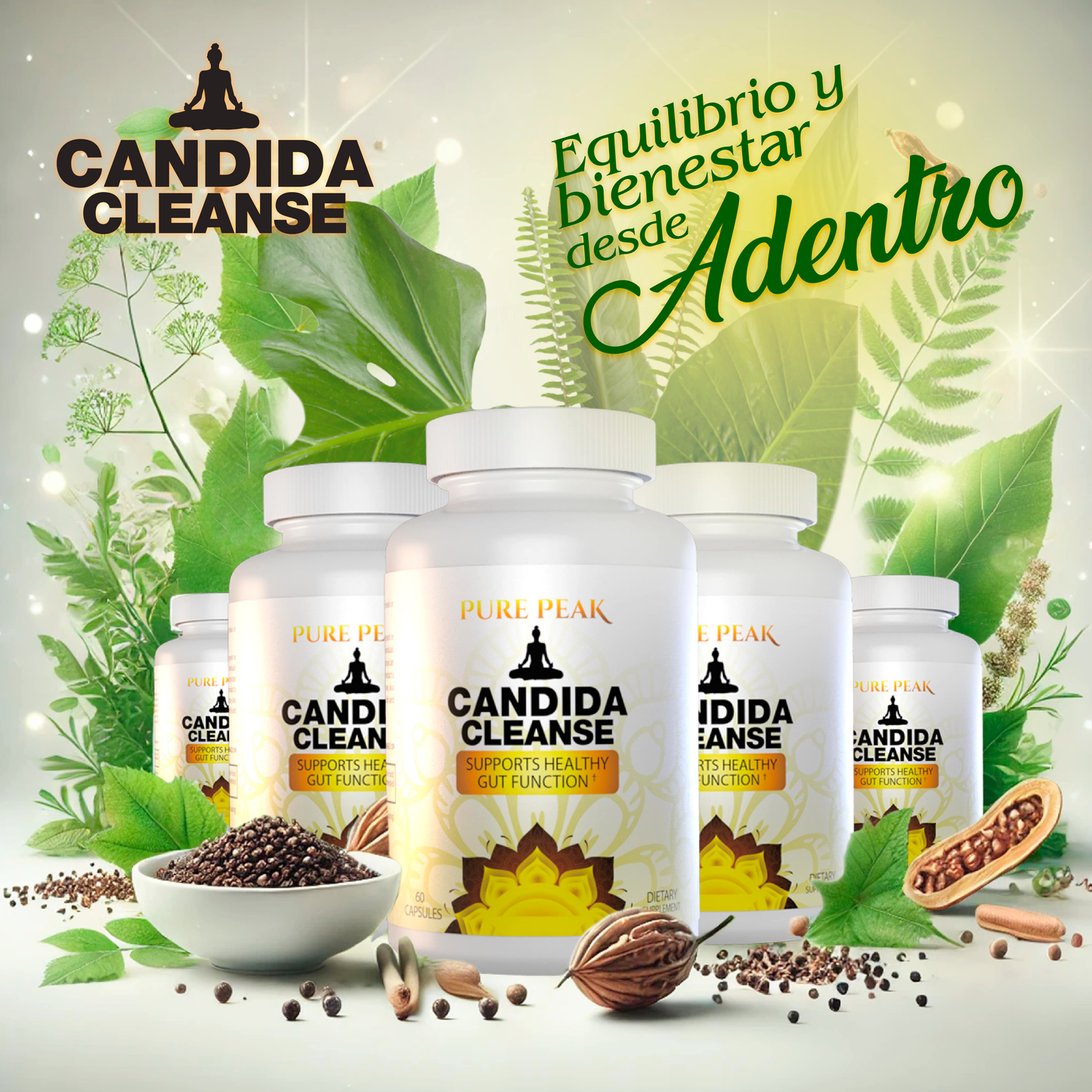 🌿Candida Cleanse® Limpieza Interna para una Vida Sana y Ligera